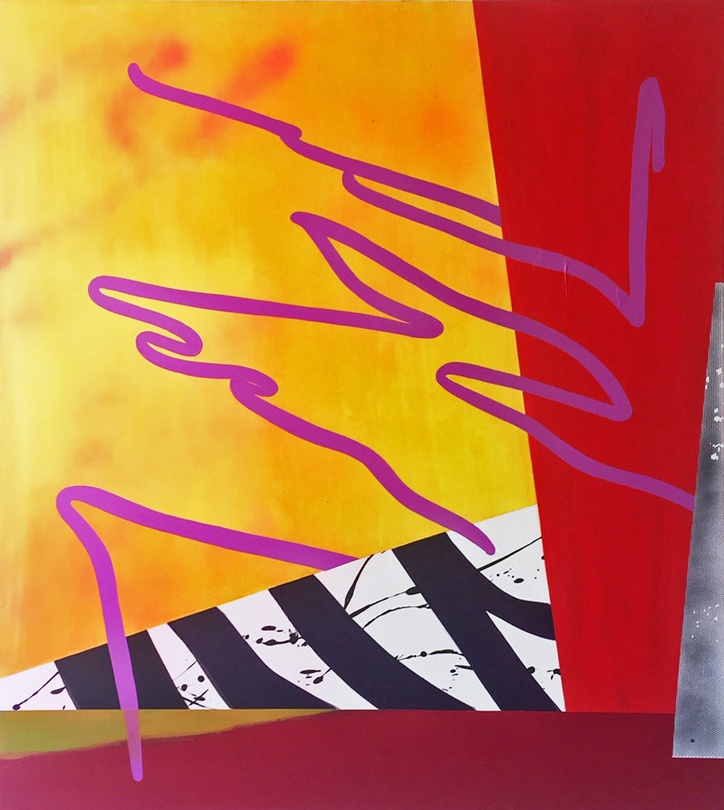 Jean-Marc Thommen, DELTA 2, 2022, mixed media on canvas, 137x122cm