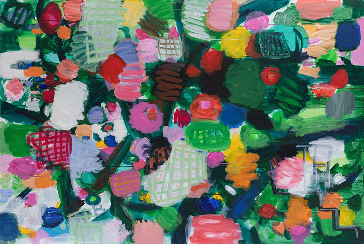 최명애, 빛과 색 2, 130,3 x 193,9 cm, acrylic on canvas, 2021