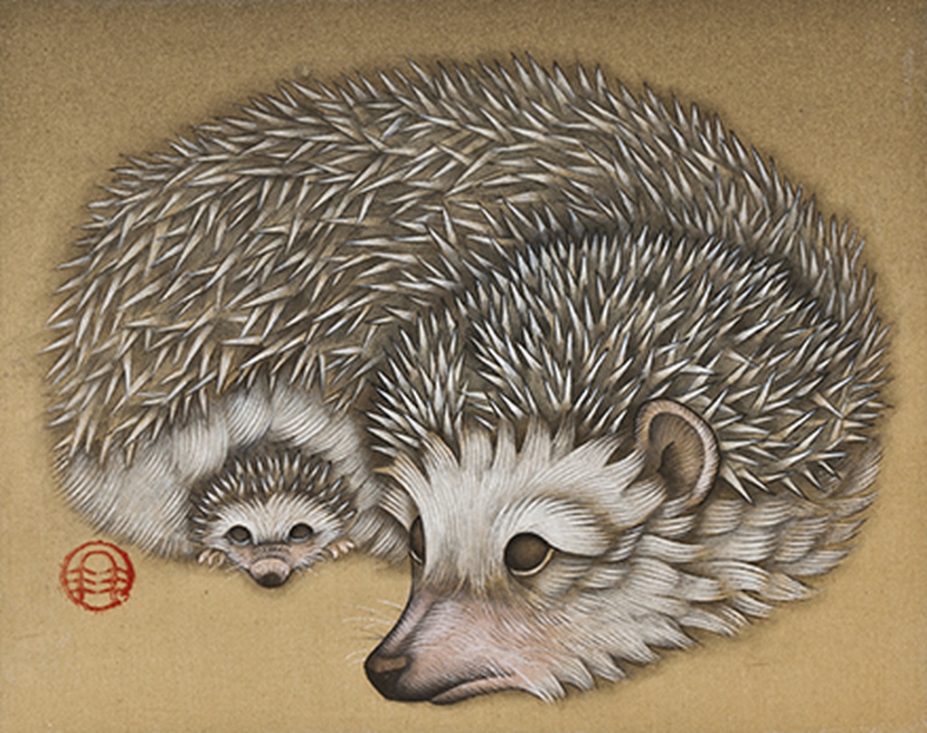 모정Ⅱ,14x17cm, 비단에 채색, 2015