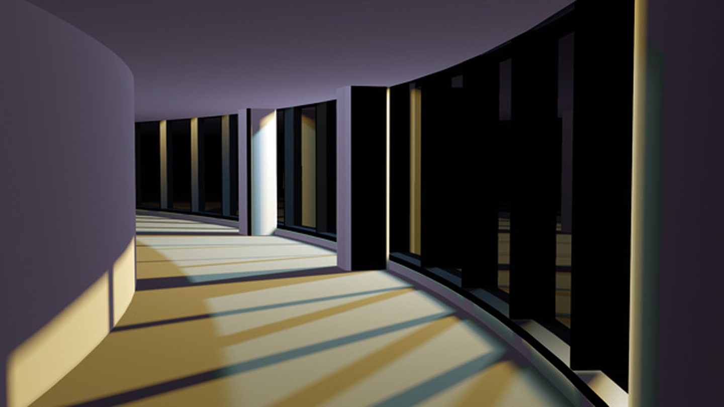 정정주, Curved Passage, 3D animation, 2017