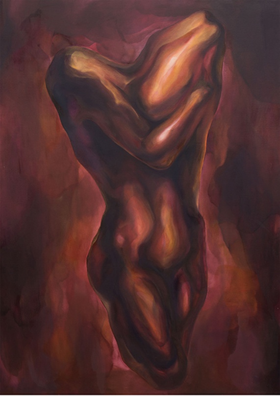 이서윤, Torso study 003 oil on canvas 162.2x112 2017