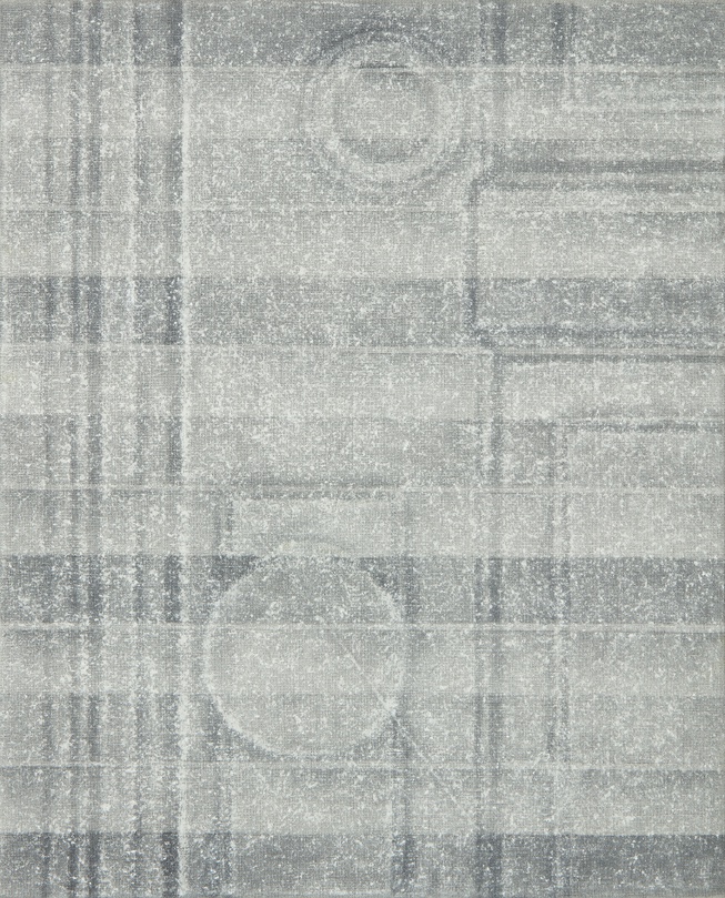 심예원, Untitled (Stripe2 #5)_color on fabic (천에 안료)_27.3 x 22.0 cm_2019