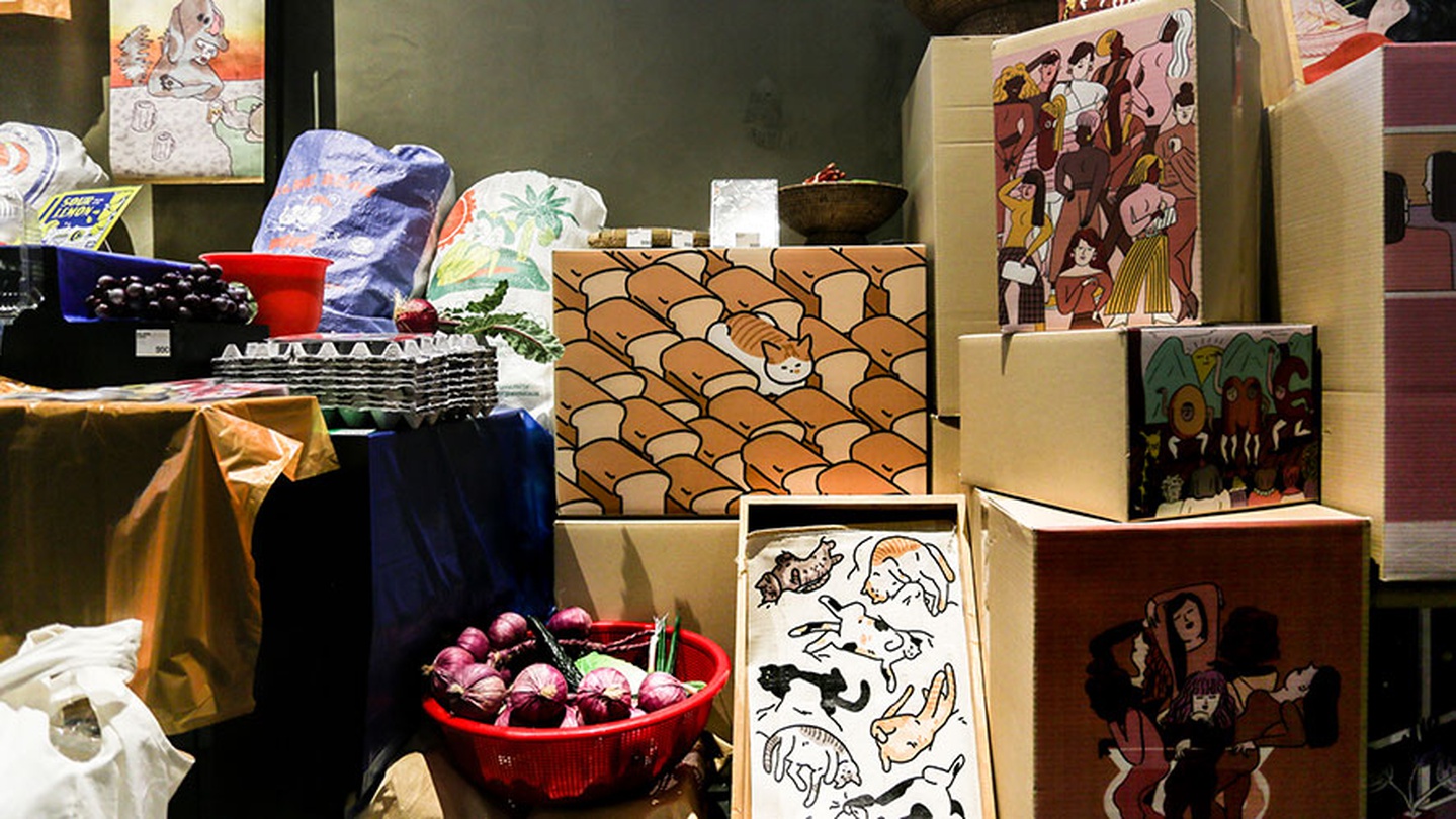 전시전경, 디프로젝트 스페이스 구슬모아당구장