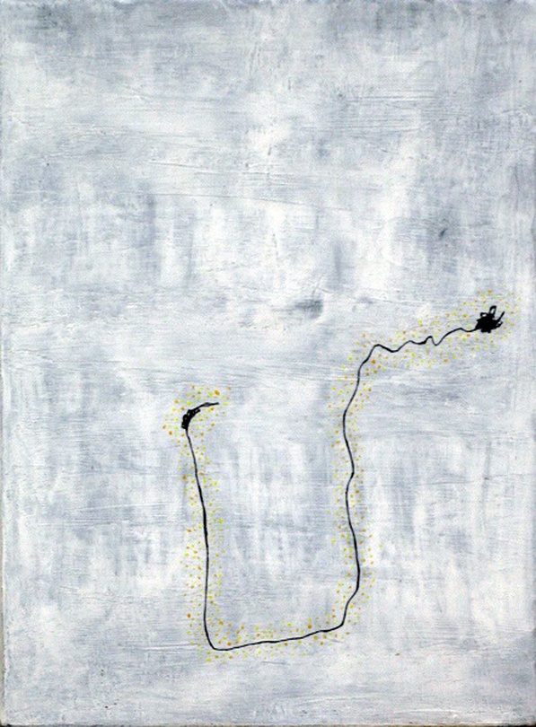 인간의 형상, 캔버스에 혼합재료, 125x125cm, 2017