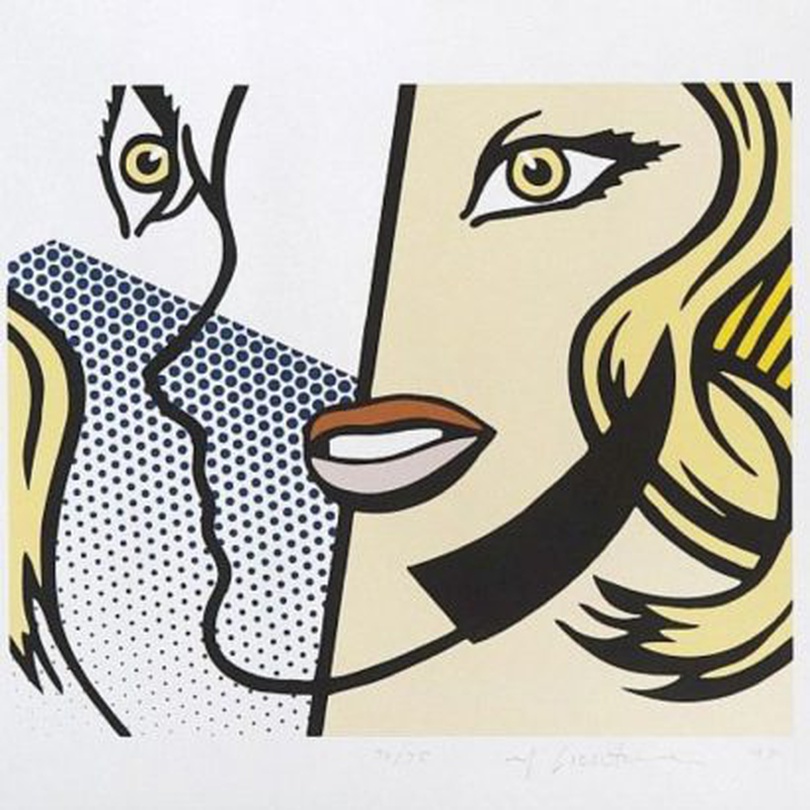 Roy Lichtenstein, 1995, Untitled Head, screenprints, 476 x 546mm