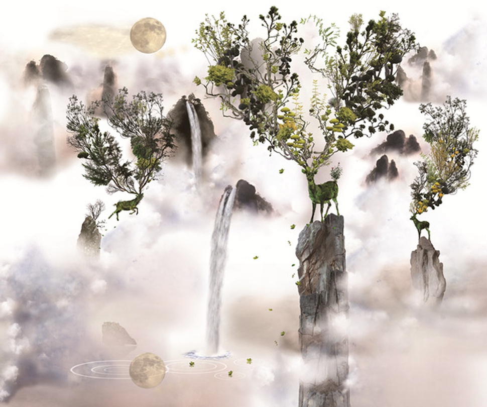 karmaⅤ_ 130x155 cm _ Digital photo collage _ UV inkjet print_ 2015