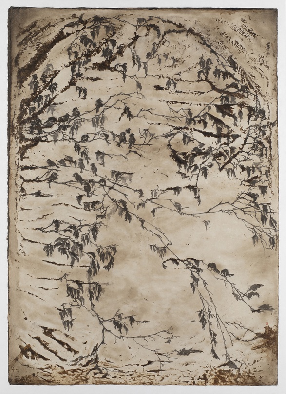 윤영경, Beyond 02, 한지에 수묵, 108×150cm, 2019