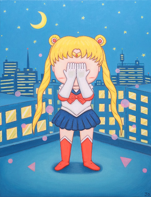 조규훈-얼굴을가린소녀,53.0x45.5cm, Oil on canvas,2020