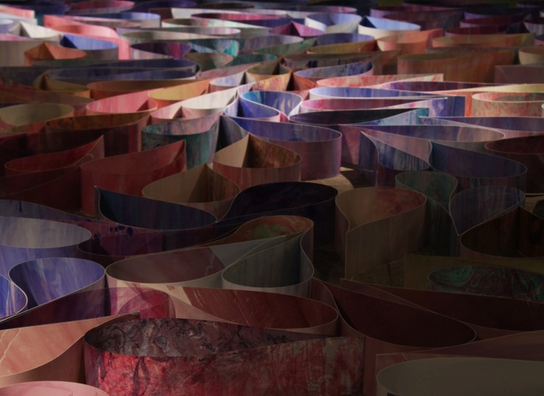 바람으로부터 _  marbling on pvc _ 400x280cm _ 2015 [출처] [예술공간 세이 작가공모 초대전시] 바람으로부터 _ 김미란 개인전 / 10. 23 - 11. 08|작성자 say