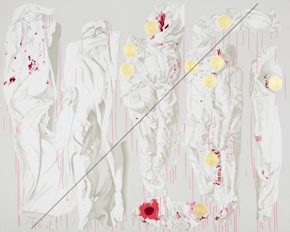 시체들3, 2016. oil and acrylic on canvas, 182x227cm