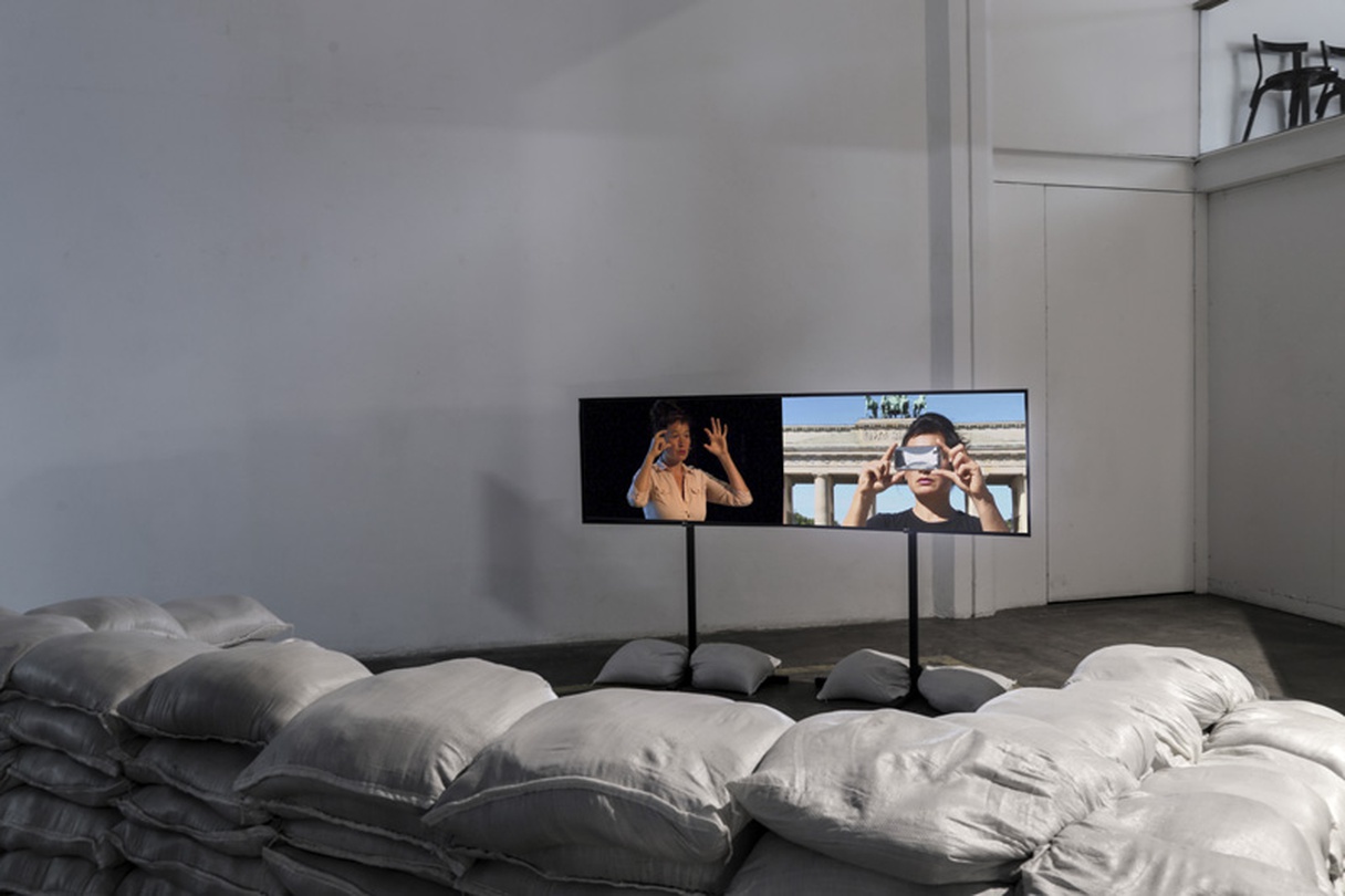 Hito Steyerl_Is the museum a battlefield_Installation view