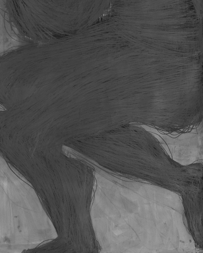 김은주, 무제, 200 x 110cm x 5ea, 1998, 종이에 연필