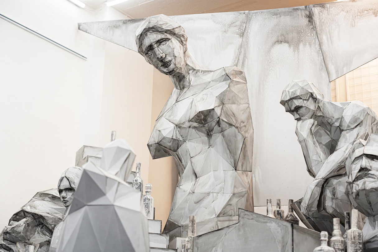 황문익 개인전: REDLIGHT 전시풍경(촬영 이규환)