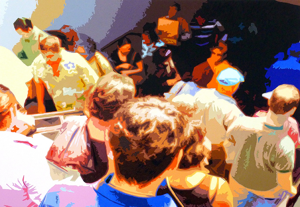 문호 Moon Ho, The Moment, 2016 oil on canvas 111.8x161.8cm