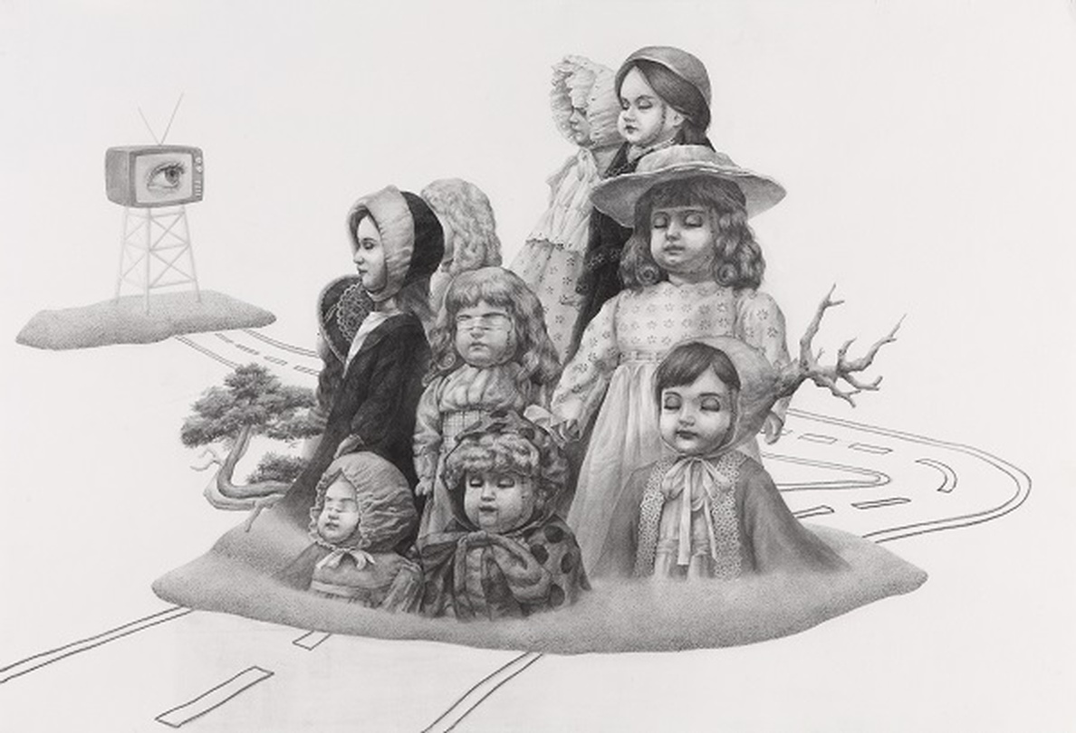 Fearytale02, pencil on Canson paper, 788X1090mm, 2011