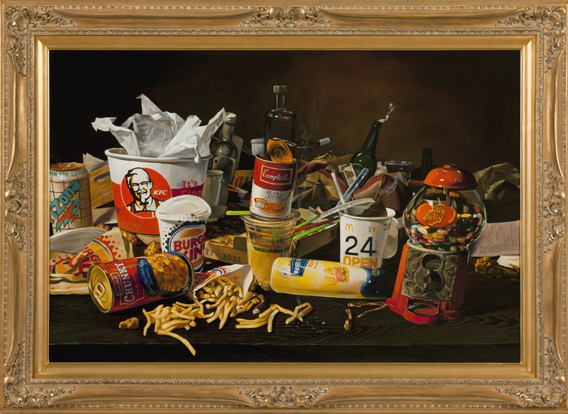 김기라 <사탕이 있는 20세기 현대 정물화 (20C Contemporary Still Life with Candies)> 2009 96x144cm 캔버스에 유채 서울시립미술관 소장