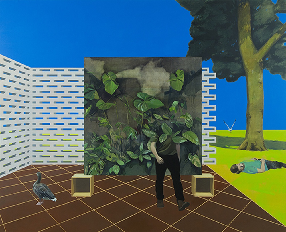 채지민, 아무 것도 일어나지 않은 Nothing Happened, 2017, Oil on canvas, 130.3 x 162.2 cm