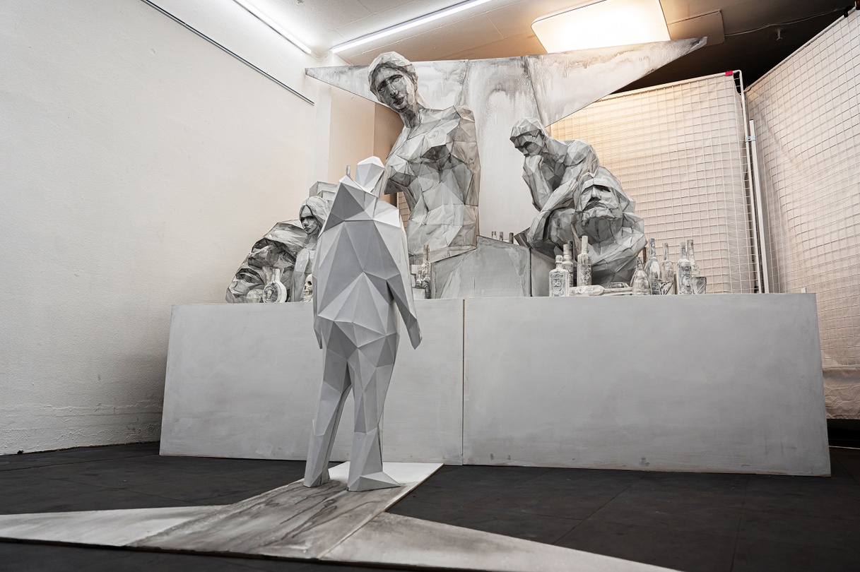 황문익 개인전: REDLIGHT 전시풍경(촬영 이규환)