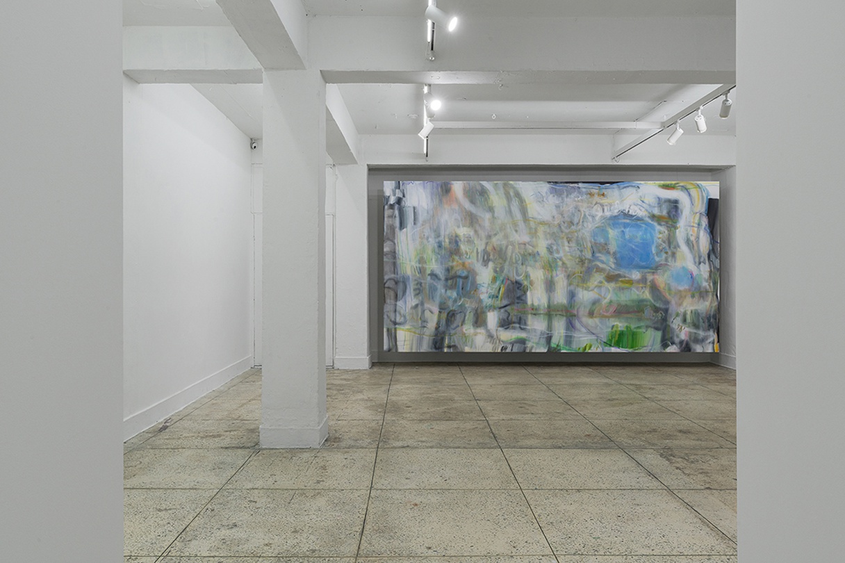 최윤희, 원래의 땅(course 1), 2021, oil on canvas, 225×444cm 촬영: CJY ART STUDIO