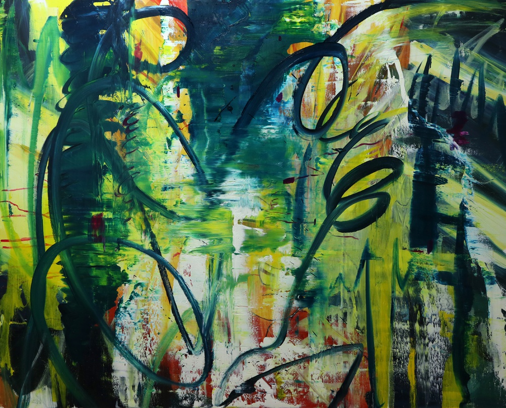 나피디문, Uleule-render#14, Oil on canvas, 162x130cm, 2020