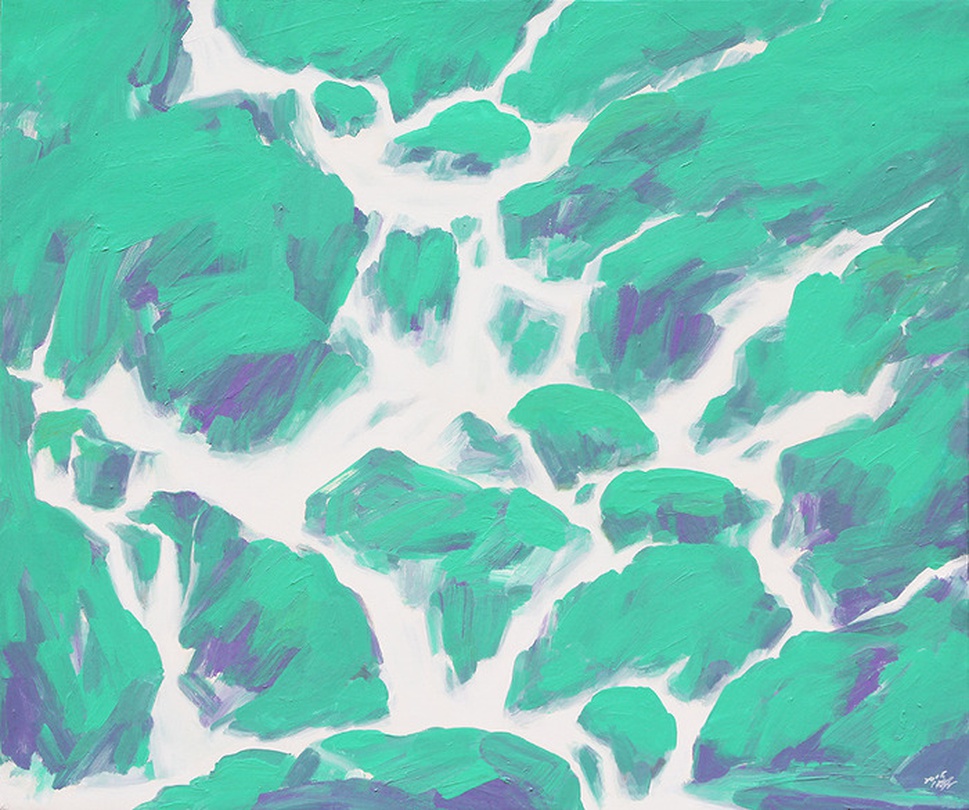 윤여환작, 사유지대_夢中谷神, 72.5 x 60.5cm, acrylic on canvas, 2015