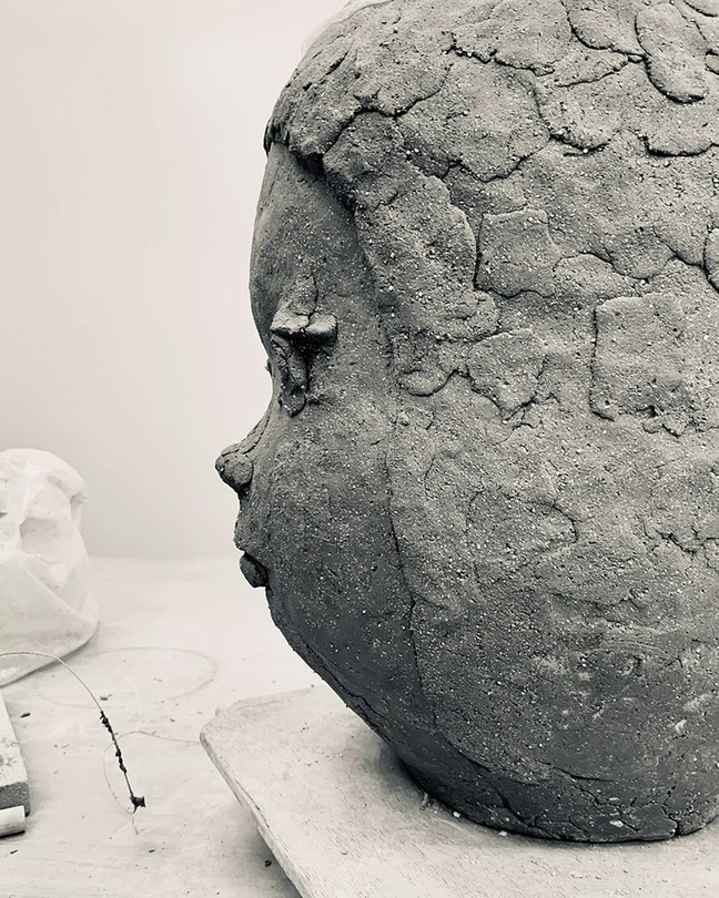 Yoshitomo Nara, studio view in Shigaraki, 2023 © Yoshitomo Nara