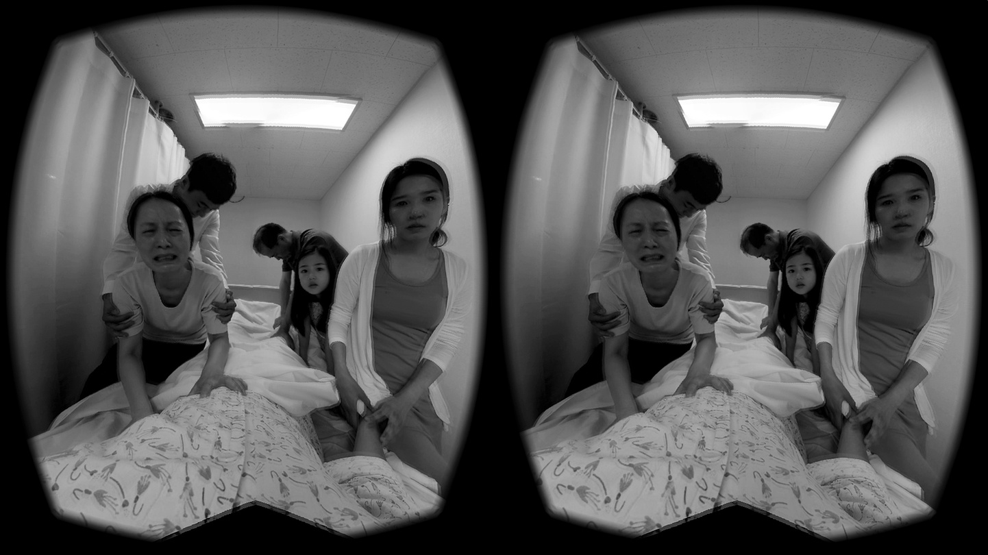 디지털 히피단 Digital Hippy Lab, 가상현실에서의 죽음 The Death in Virtual Reality / Virtual reality headset, 360-degree video, game engine / 4'30'' / Virtual Reality