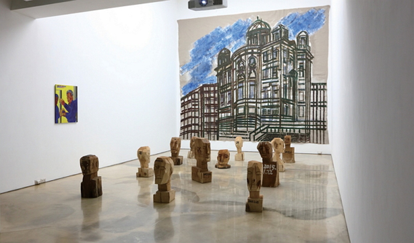 그려지는 손, 72.5×60.5cm, Acrylic on canvas, 2015, 2016 베를린 성당, 400x500cm, Acrylic on linen, 2006, 2011 머리 21, 33, 25, 10, 31, 11, 5, 29, 35, 19, 30, 12