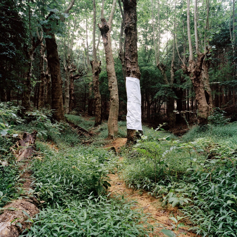 김지연. 하얀문. 130 X 130 cm.