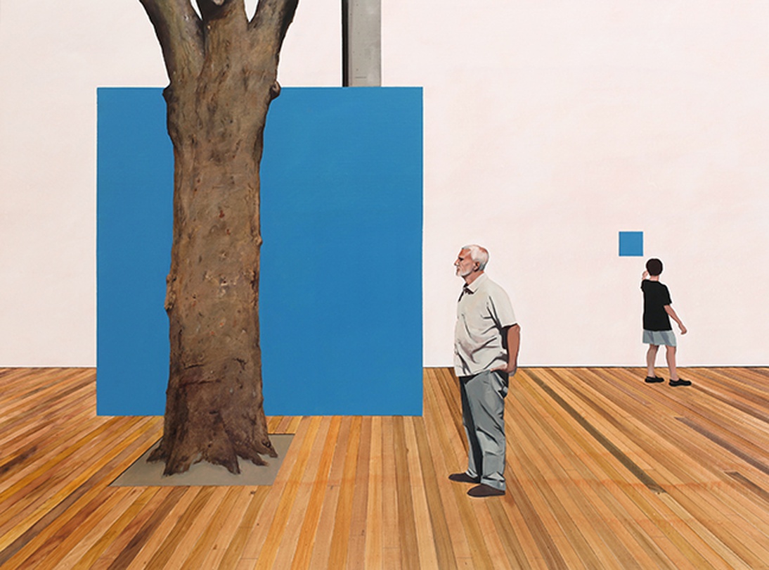 채지민, unspecified space, 2016, Oil on canvas, 97x130.3 cm