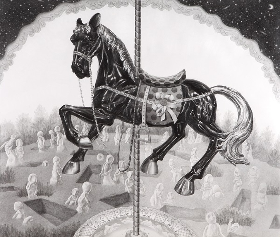 Fearytale13(circulation), pencil on canson paper, 1300x1500mm, 2014