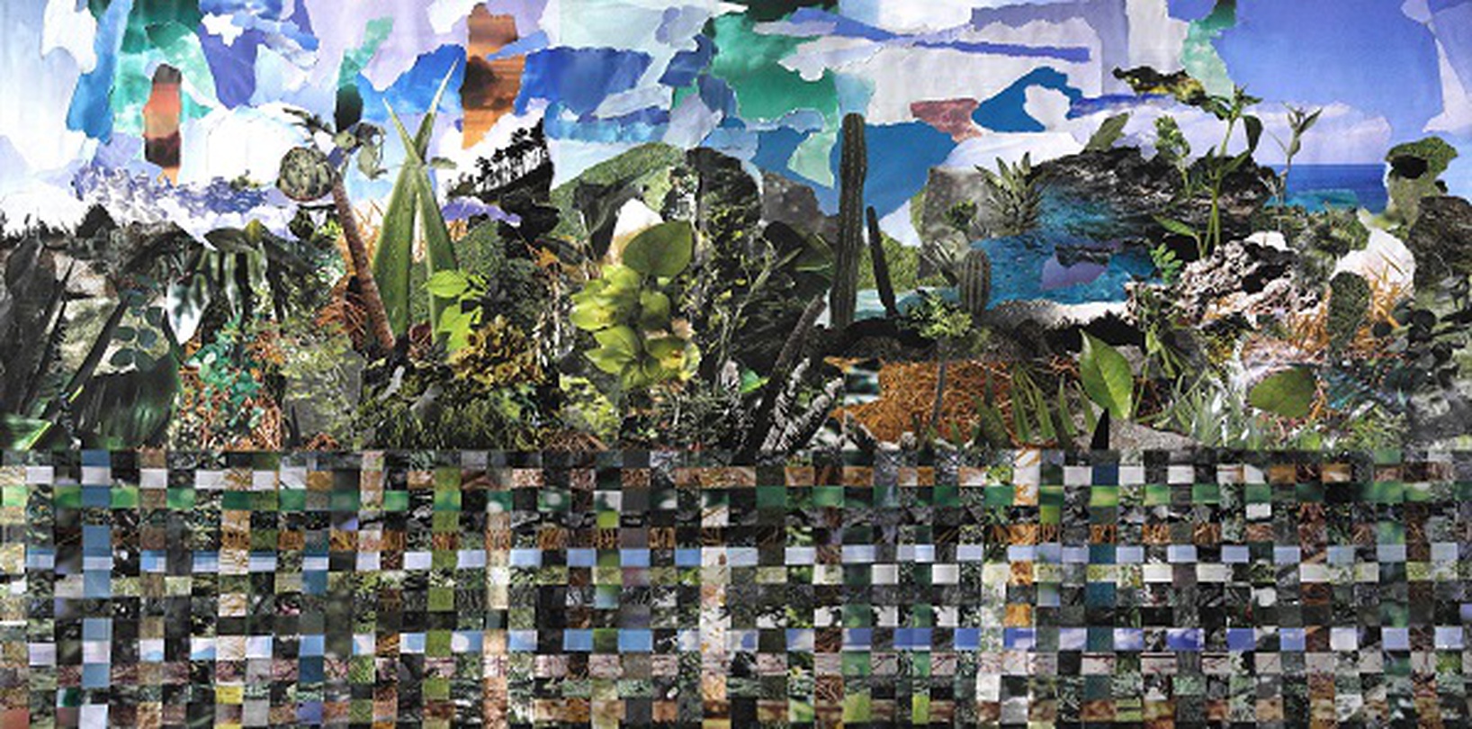 김하은, <거꾸로 바라보기-3>, 혼합재료, 107x53 cm, 2018  ⓒ김하은