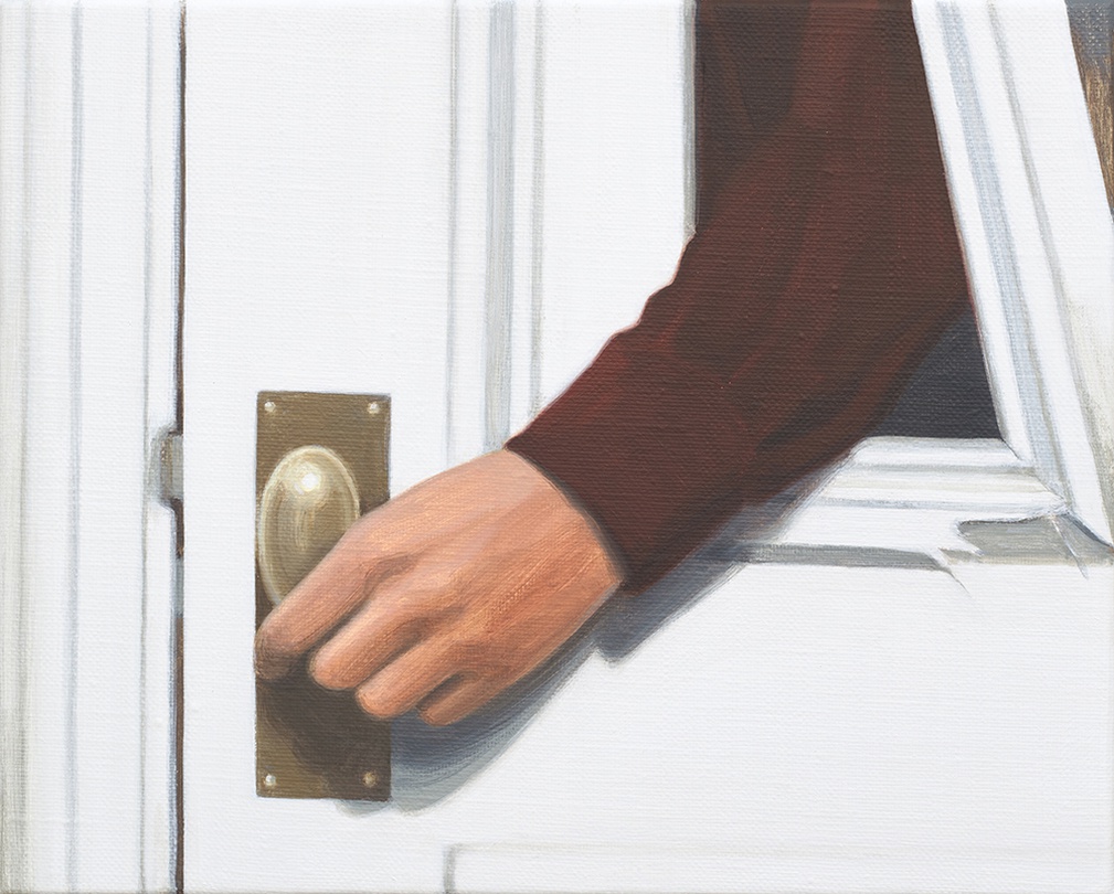 이수진 < Closed door > Oil on canvas, 22×27.3cm, 2020