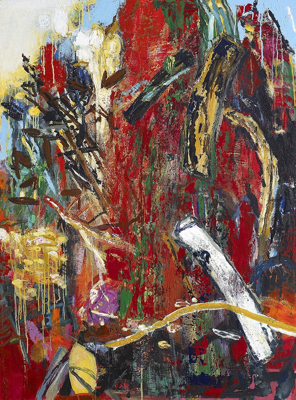 최명애, 관악산1, 130.3 x 97cm, acrylic on canvas, 2021