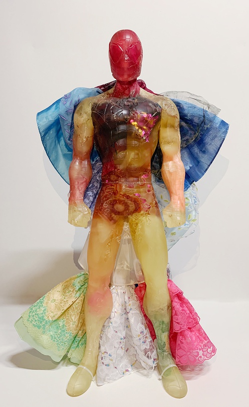Toy, 에폭시, 인형옷, 78x26.3x23cm, 2016