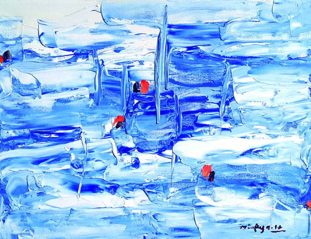 Nature Act 2016-16, acrylic on canvas, 65x50cm