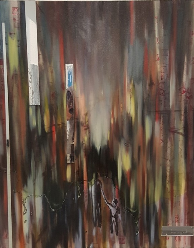 이종철 LEE Jonfcheol, Re, 1168⨉803cm, 캔버스 위에 유화, 오브제, 2017