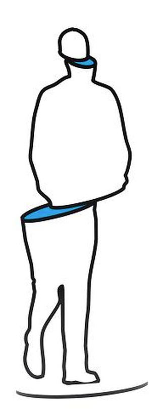 공간분할 남자-01, 30×20×80cm, Steel, 우레탄페인트, 2014, Ed. 3