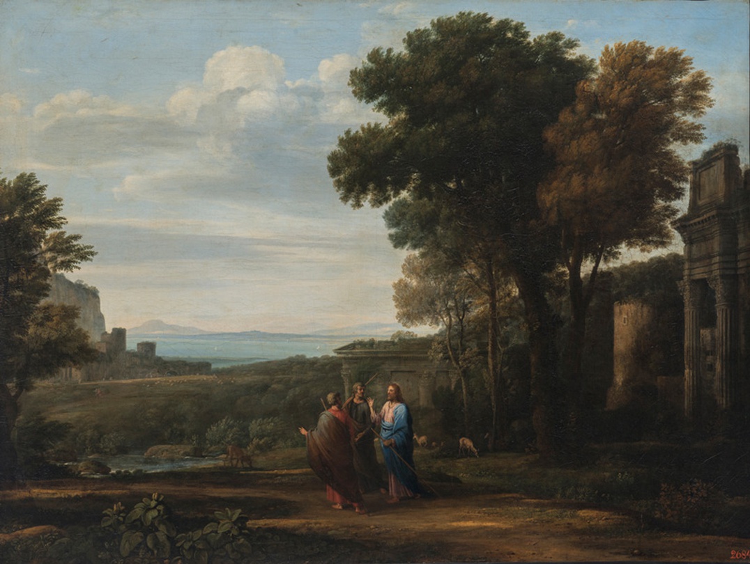 클로드 로랭, <엠마오로 가는 길의 풍경>, 1660, ©The State Hermitage Museum, Saint-Petersburg, 2017