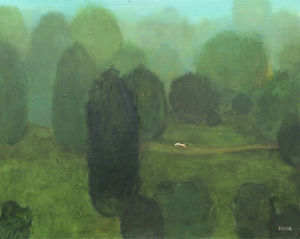 강준석_산책_100x73_캔버스위에 아크릴_91x73_2016