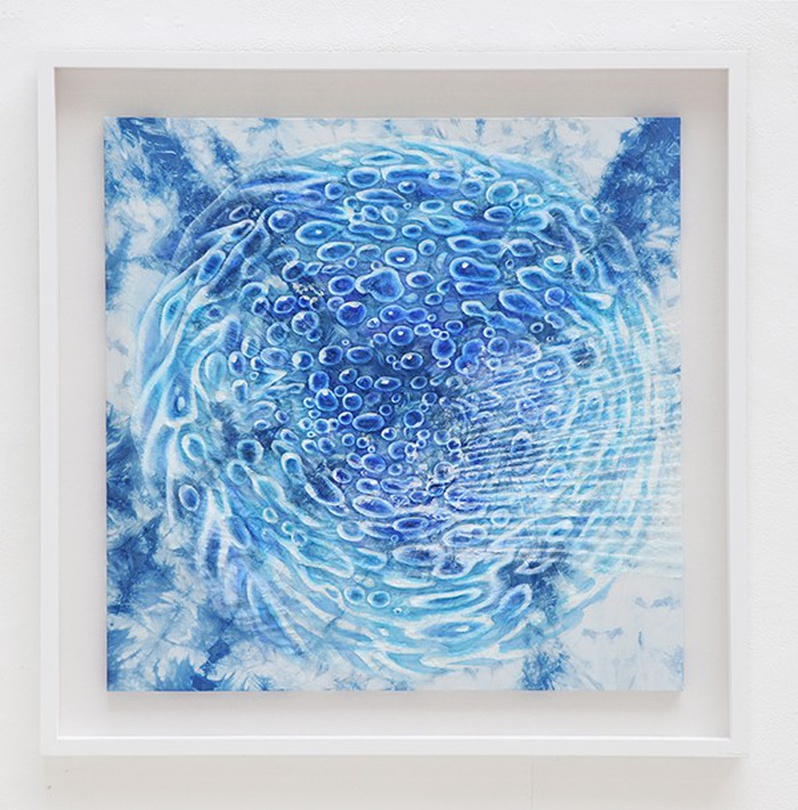 설혜린, 내려가는 물 1, 97.5×97.5cm, 2020