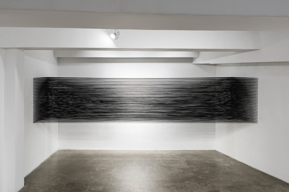 강은혜, Passage Cotton yarn_ Site specific installation_ 2017