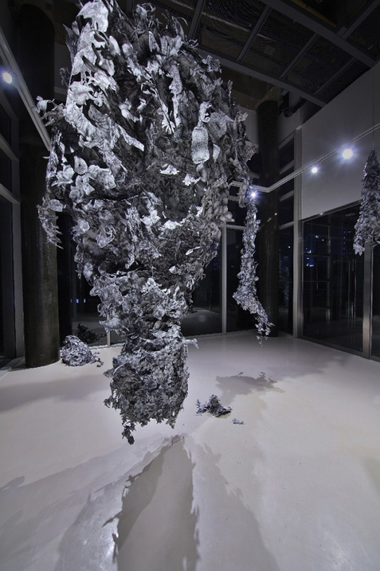 Chaos, 종이에 펜, 잉크젯 프린트, 가변설치, 2020