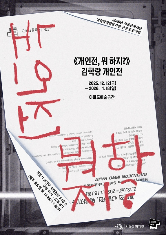 김학량 개인전: 개인전, 뭐 하지?