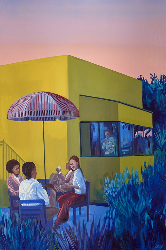 Cece Philips Midsummer Music, 2023 Painting - Oil on canvas 150 x 100 cm (59 x 39 in) (CP12089) Courtesy Peres Projects