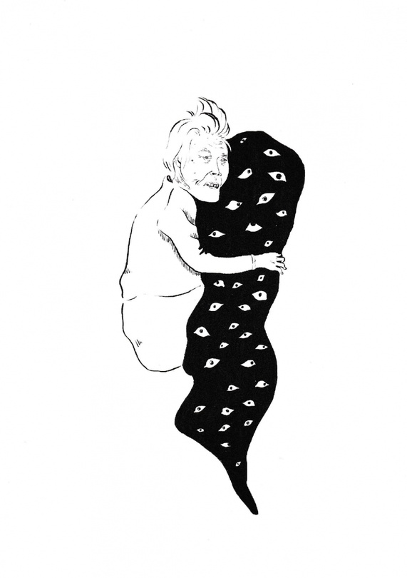 내가 사랑하는 어머니의 어머니_3_펜화_29.7x42cm_2020