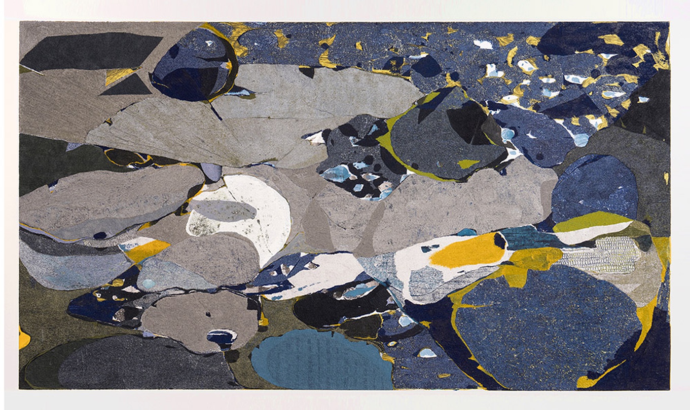 이안리, 〈카니발 색종이〉, 2024. 캔버스에 혼합재료, 112 x 195 cm. © 이안리, 원앤제이 갤러리. 촬영: 아티팩츠.