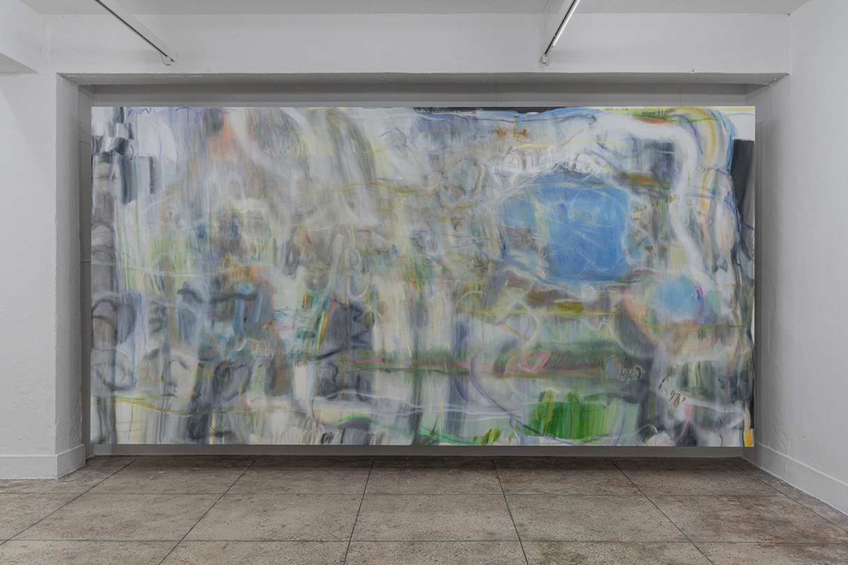 최윤희, 원래의 땅(course 1), 2021, oil on canvas, 225×444cm 촬영: CJY ART STUDIO