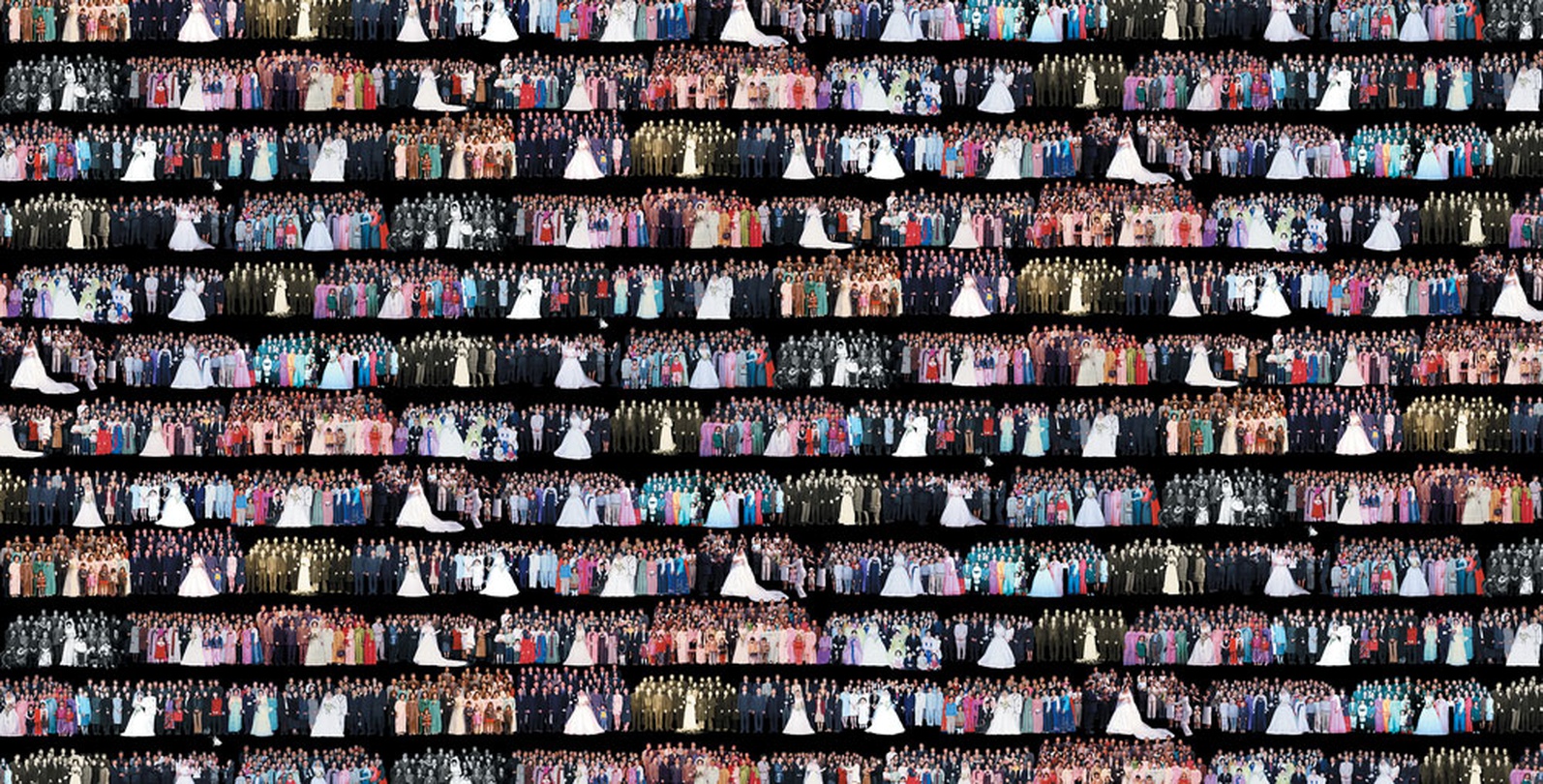 이중근_Wellwishers to the Wedding 결혼식에 온 사람들_Photograph, Computer graphic, Digital 