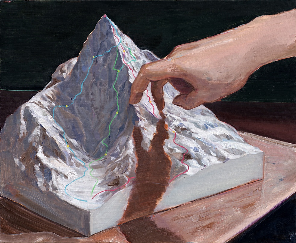 배준현 Junhyun Bae, 예행연습 Rehearsal, 2025, Oil on linen, 60.6 x 50cm © Courtesy of the artist